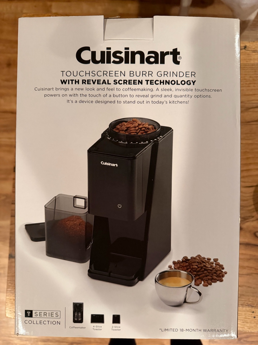 Cuisinart Touchscreen Burr Coffee Grinder - Black.